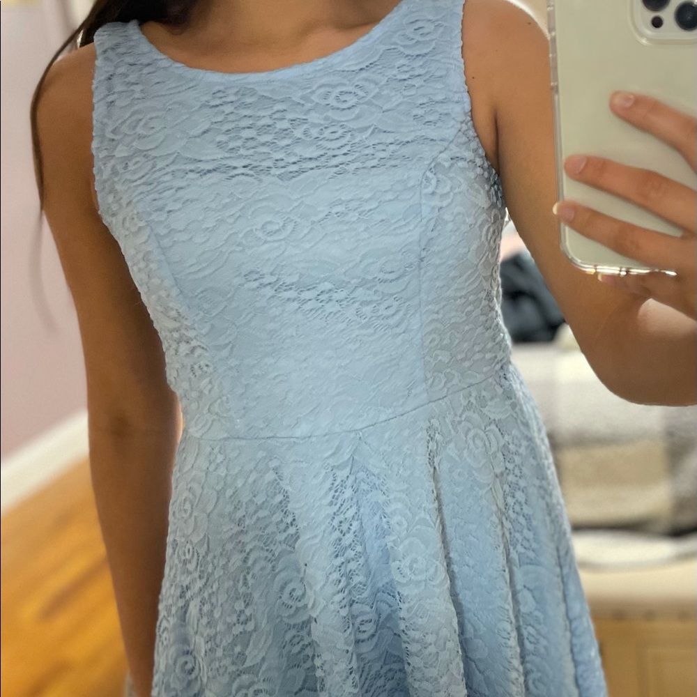 Cute sky clue dress